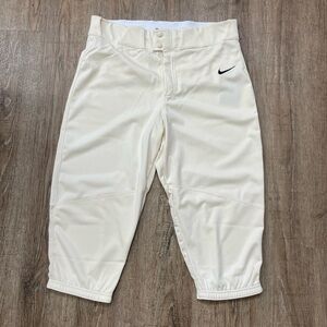 Nike Mens Vapor Select Hi Baseball Pants Ivory Sz Large BQ5400-120